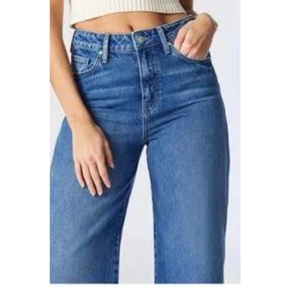 Mavi Miami Wide Flare Legs Women Jeans Size 27 100% Cotton NWT - Picture 3 of 10